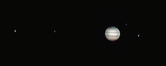 Jupiter and moons - meade dsi